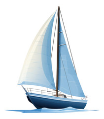 Fototapeta premium PNG Sailboat watercraft vehicle yacht.