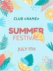 summer festival invitation