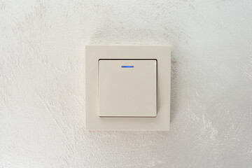light switch on wall