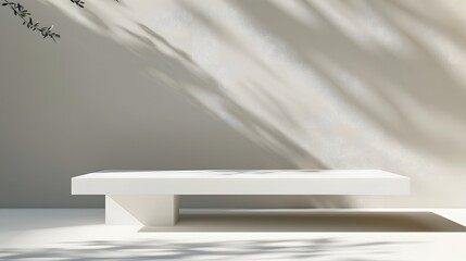 3d product unique platform in minimalistic style