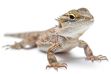 Fototapeta premium lizard isolated on white background