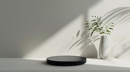 3d product unique platform in minimalistic style