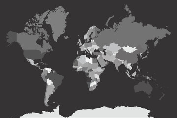 Obraz premium map of the world vector