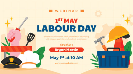 Webinar template for may 1st labor day celebration