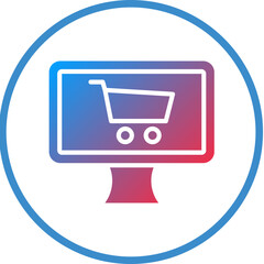 Online Shopping Icon Style