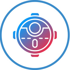Robotic Vaccum Icon Style