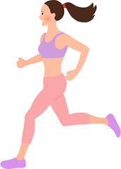 woman running