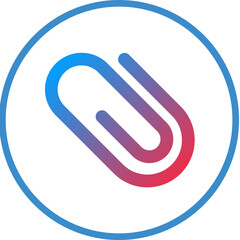 Paper Clip Icon Style