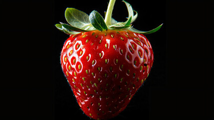 Strawberry fruit closeup