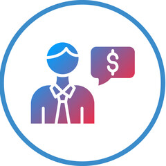 Financial Advisor Icon Style