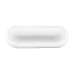 Antibiotic pills isolated on white background. Collection of oval, round and capsule shaped tablets. Medicine and drugs. Realistic 3d Vector illustration