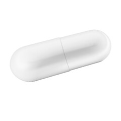 Antibiotic pills isolated on white background. Collection of oval, round and capsule shaped tablets. Medicine and drugs. Realistic 3d Vector illustration