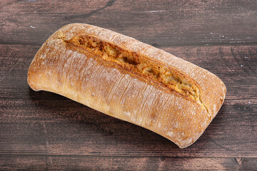 Italian ciabatta bread fresh and crust