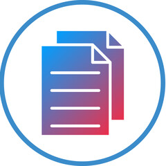 Fototapeta premium Files Icon Style