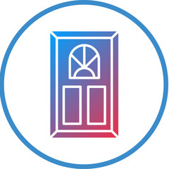 Room Door Icon Style