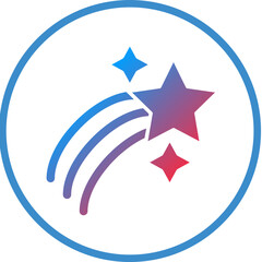 Shooting Star Icon Style