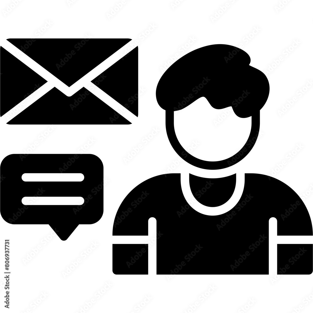 Sticker Message Icon