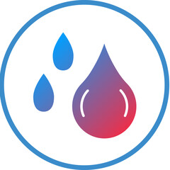 Water Drops Icon Style