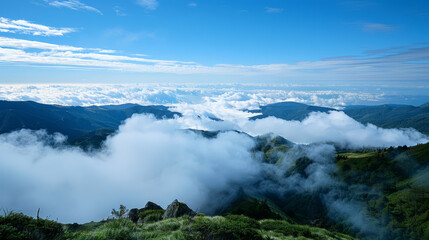 Obraz premium It was cloudy in the valley