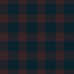 Gingham seamless pattern, brown and dark blue, can be used in fashion design. Bedding, curtains, tablecloths
