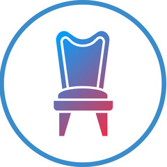 Lounge Chair Icon Style