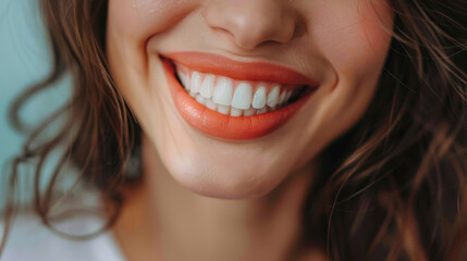 Obraz premium A White teeth, beautiful smile