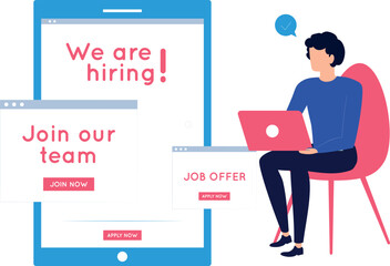 The girl is applying for a job.