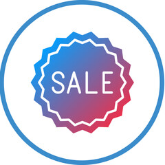 Sale Sticker Icon Style