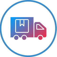 Delivery Truck Icon Style