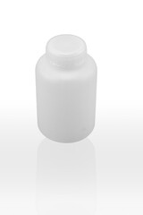 white plastic bottle