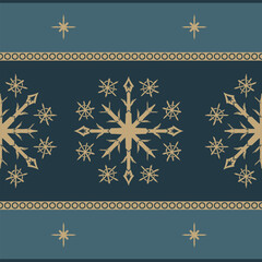 Flower seamless pattern yellow tone and ocean background set 7 number 8