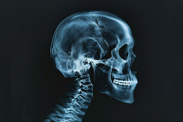 Human Skull X-Ray Anatomy Cranial Bones Structure