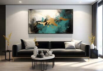 Blue Living Elegance Wall Canvas Inspirations for Chic Decor
