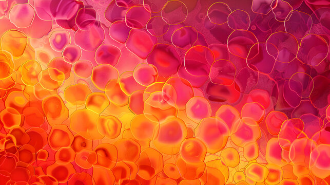 abstract background of bubbles pokeh ai generative 