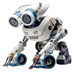 PNG Robot machine white background technology.