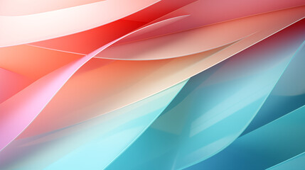 Elegant Abstract Waves Background in Blue and Red Tones
