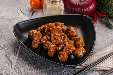 Chicken fillet with soya teriyaki sauce