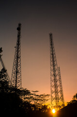 cell phone operator signal tower