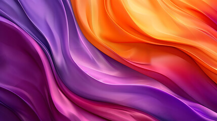 Obraz premium Abstract fluid 3d render holographic iridescent neon curved wave in motion dark background.