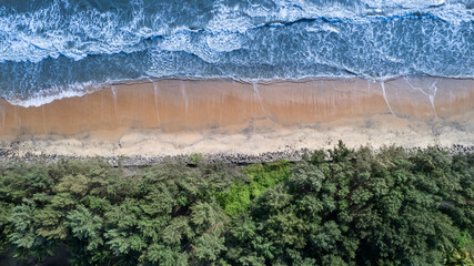 snehatheeram beach chavakkad kerala aerial view 