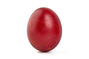 Colorful easter eggs, isolated on white background.