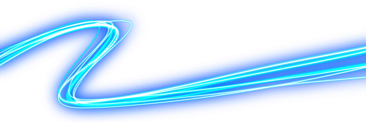 Magical blue wavy light design