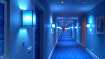 Fototapeta premium corridor in a hotel