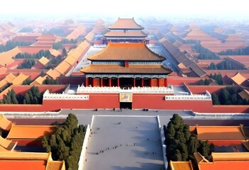 Magnificent panoramic vista of the forbidden city  (1)
