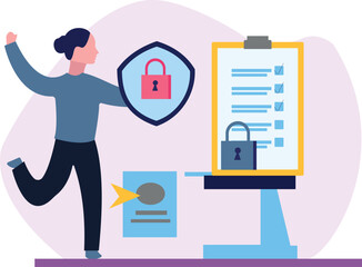 The girl saved all the files in the list.