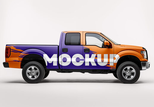 Pickup Truck Mockup Generated with AI