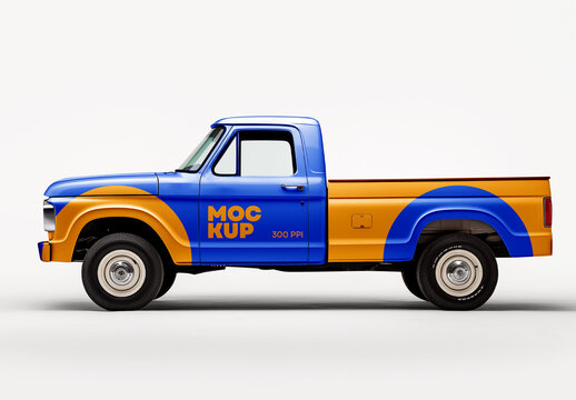 Pickup Truck Mockup Generated with AI