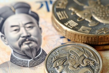 A Chinese currency featuring a distinguished man adorning its face, reflecting historical and cultural significance.