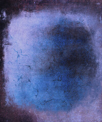Blue grunge horror background, obsolete scary texture, old film effect