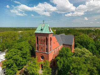 Gothic cathedral in Kamień Pomorski, West Pomeranian Voivodeship - obrazy, fototapety, plakaty